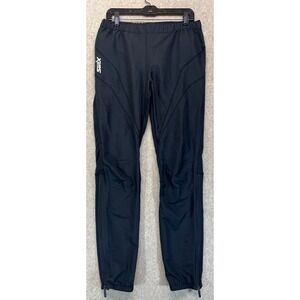 Swix Mens Cross Country Ski Pants Black Windproof Softshell Cuff Zip Outdoor M